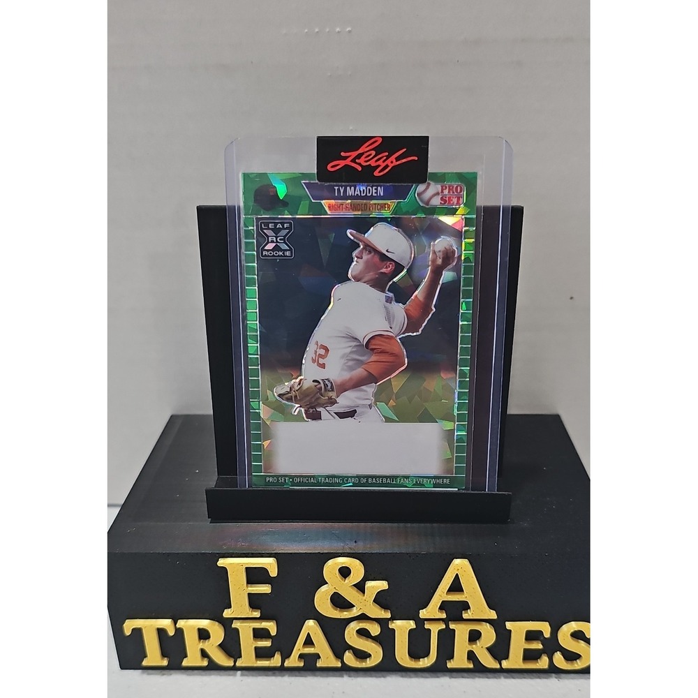 2021 Leaf Pro Set Metal 1/1 Unsigned Proof Ty Madden #PA-TM1 Green Ice